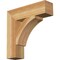 Ekena Millwork Thorton Block Rough Sawn Bracket, Western Red Cedar, 4"W x 16"D x 16"H BKT04X16X16THR05RWR - alternate 1